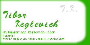 tibor keglevich business card